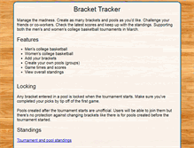 Tablet Screenshot of bracket-tracker.com